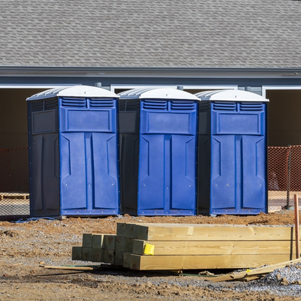 how do you ensure the portable toilets are secure and safe from vandalism during an event in Dubois